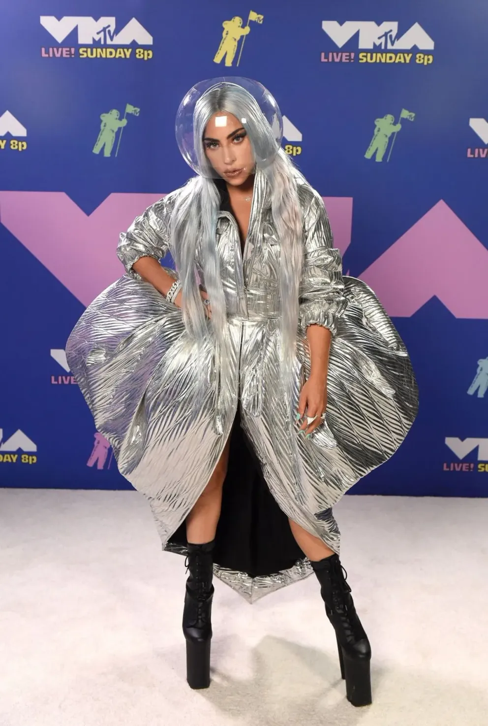Lady Gaga at the 2020 MTV Video Music Awards, broadcast on Sunday, August 30th 2020. | Getty Images