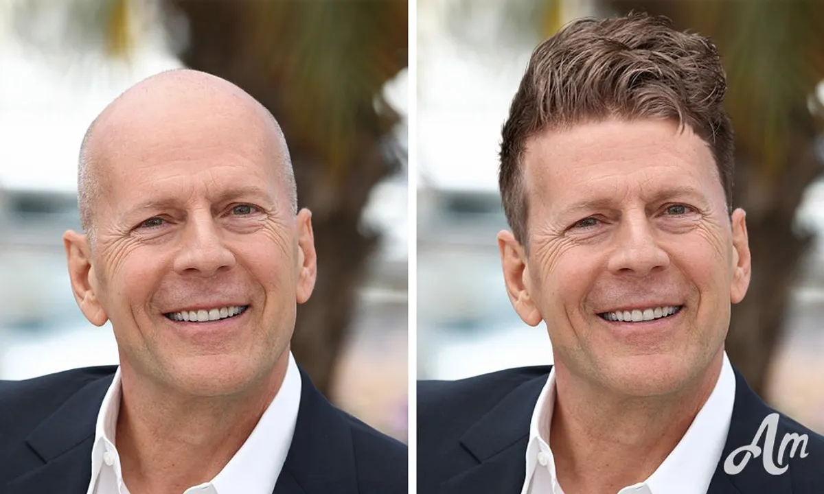 Bruce Willis avec des cheveux. | Photo : Getty Images