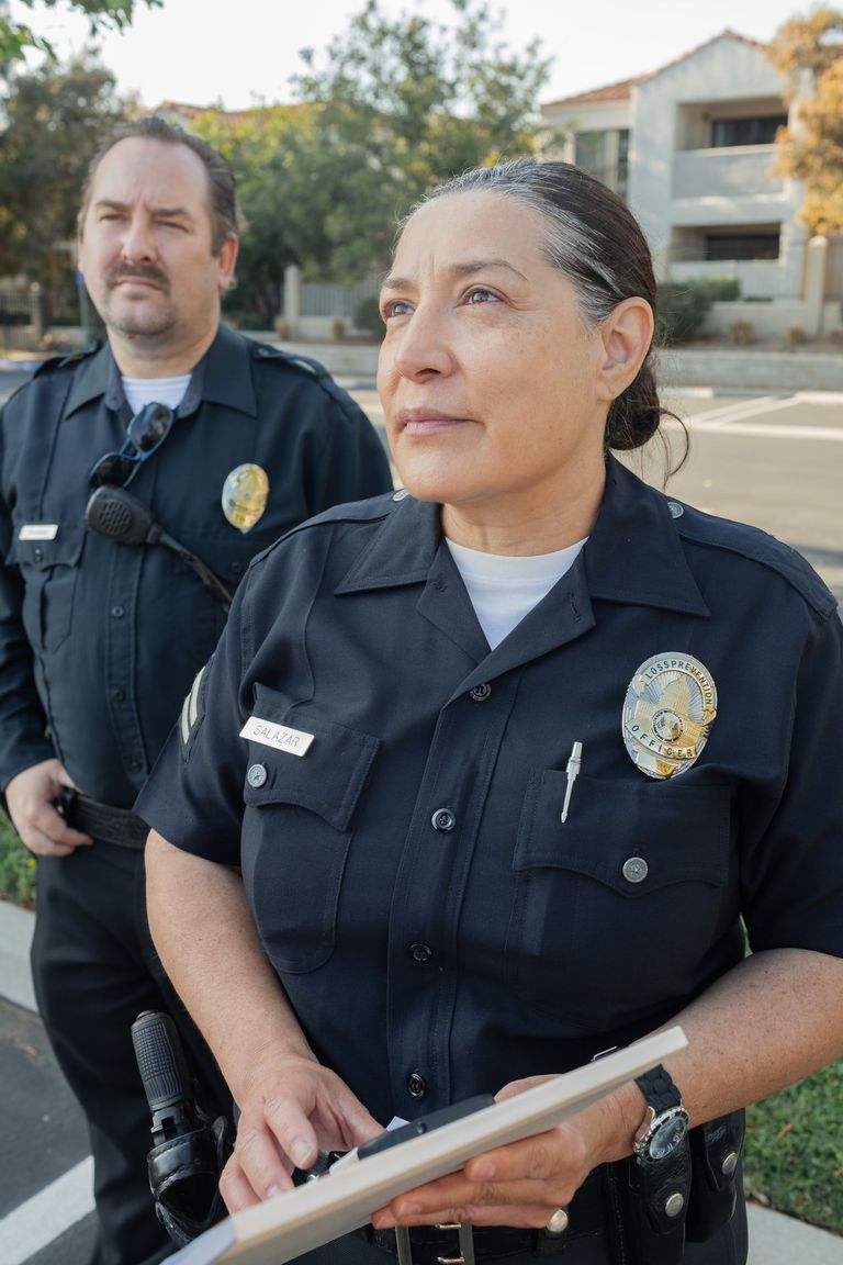 Dos oficiales de policía. | Foto: Pexels