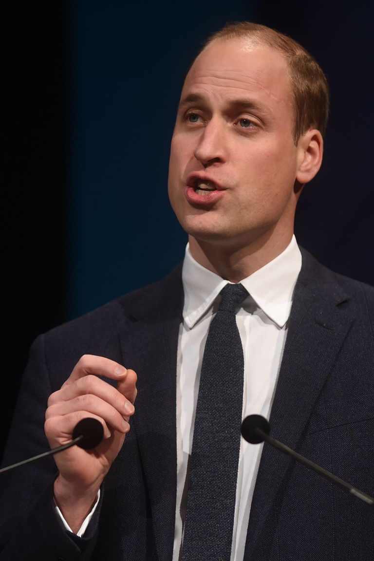 Prince William photographed the keynote address at the Children's Global Media Summit on December 6, 2017 at the Manchester Central Convention Complex in Manchester, England.  |  Source: Getty Images    