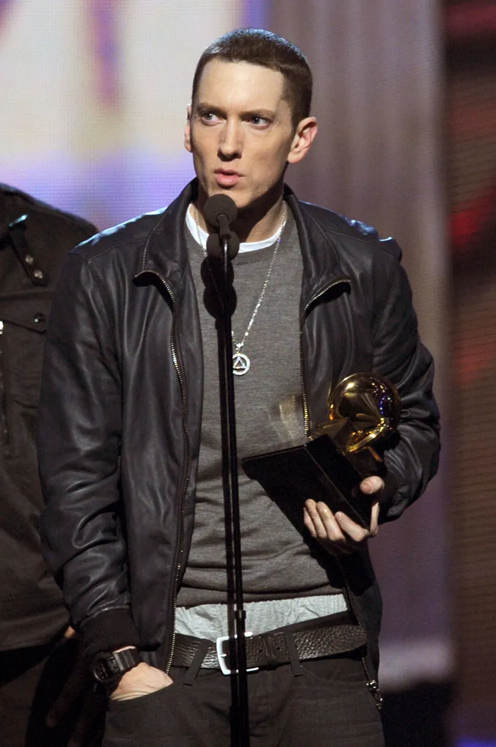 Eminem during The 53rd Annual GRAMMY Awards held at Staples Center on February 13, 2011 | Photo: Getty Images