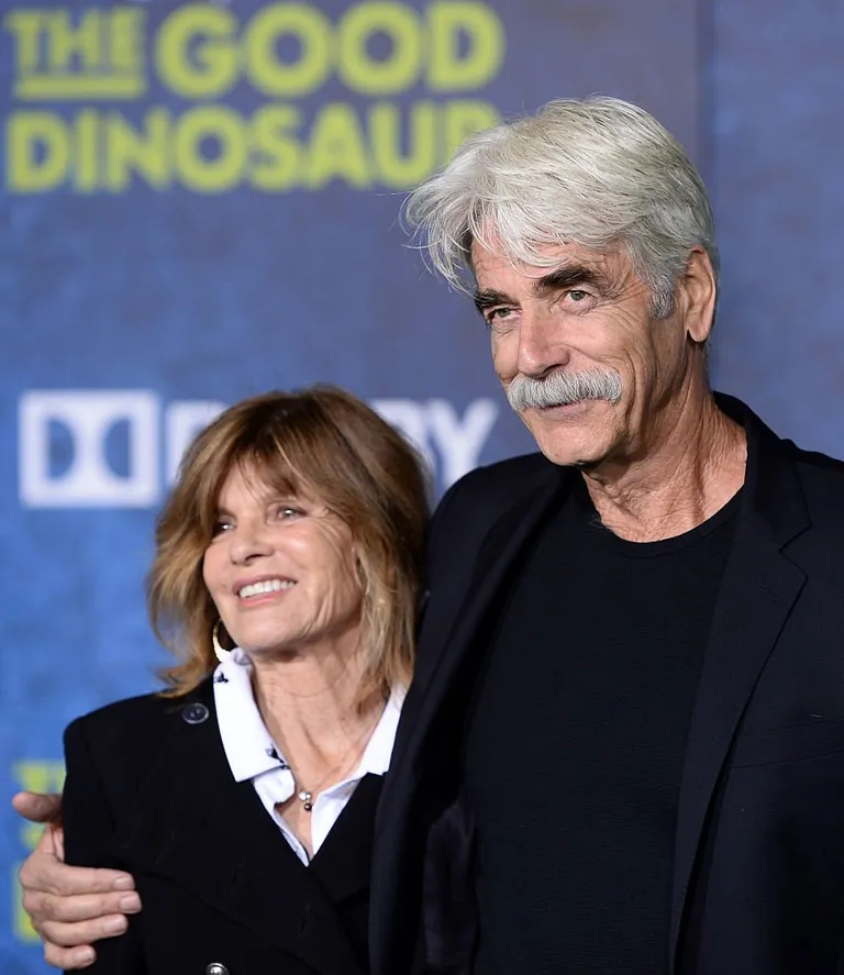 Sam Elliott et Katharine Ross arrivent à la première de "The Good Dinosaur" le 17 novembre 2015. | Photo : Getty Images