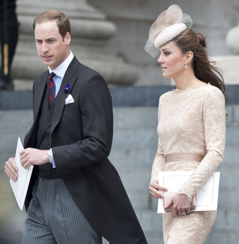 Le prince William et Catherine, princesse de Galles, lors d'un service national d'action de grâce à la cathédrale Saint-Paul de Londres, dans le cadre des célébrations du jubilé de diamant. | Source : Getty Images