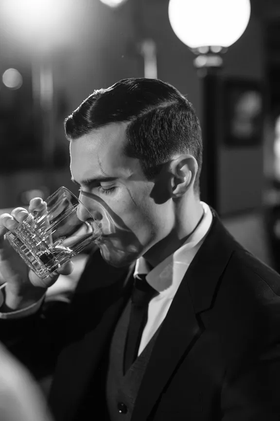 Hombre bebiendo. | Foto: Pexels