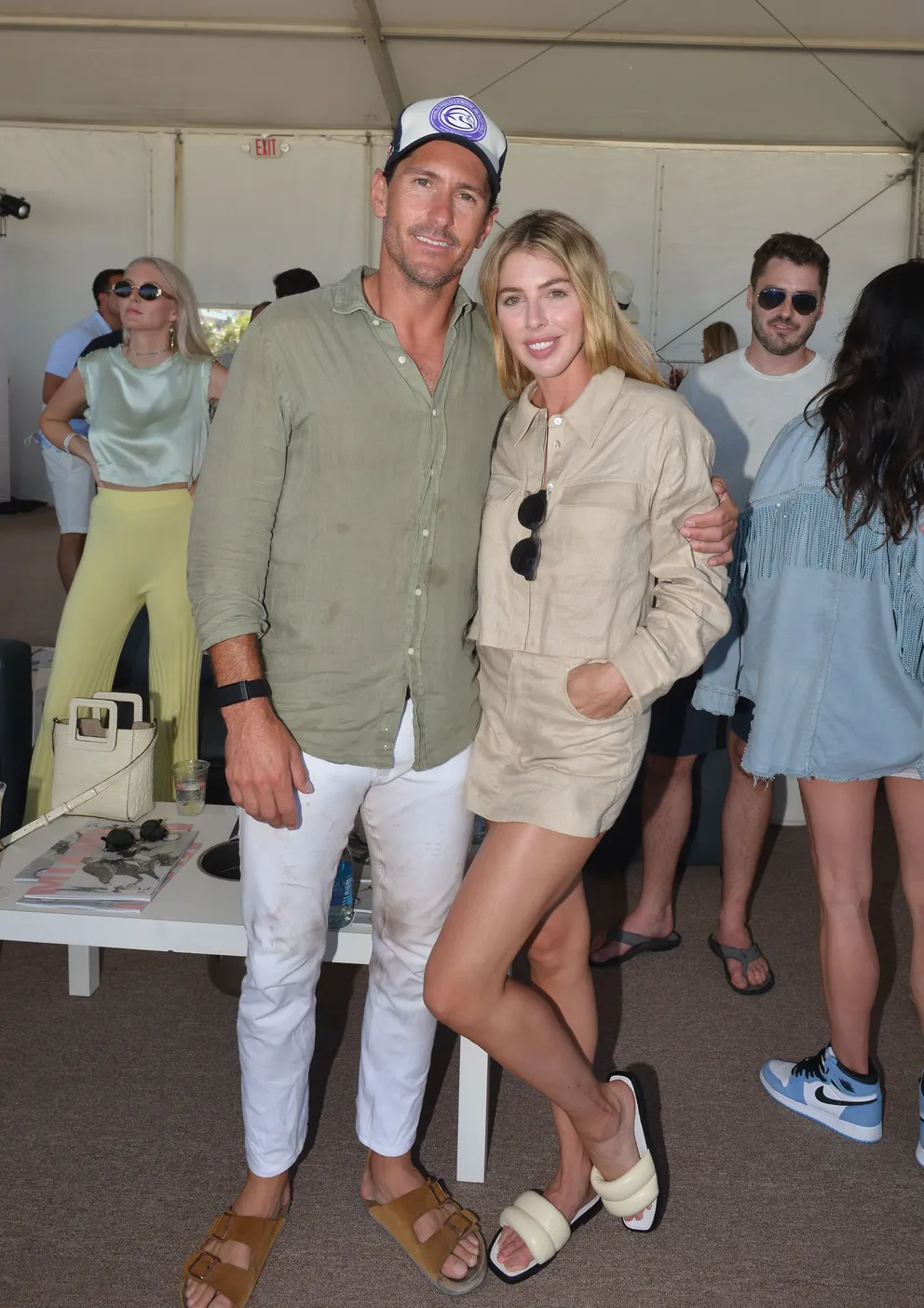Nic Roldan and Hannah Selleck at The World Polo League Beach Polo on April 24, 2021 in Miami Beach, Florida. | Photo: Getty Images