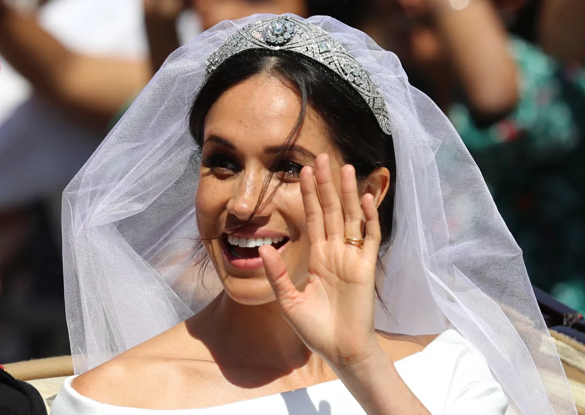 Meghan Markle el día de su boda con el príncipe Harry en Windsor en mayo de 2018. | Foto: Getty Images