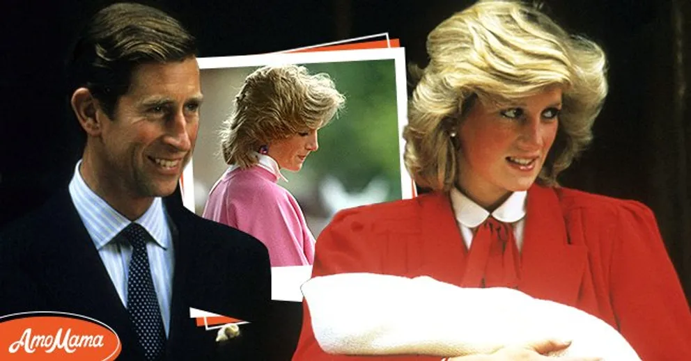 [À gauche, le prince Charles et la princesse Diana quittent l'hôpital après la naissance du prince Harry, le 16 septembre 1984. À droite, la princesse Diana au Polo Club de Cirencester, le 28 juin 1984. | Source : Getty Images