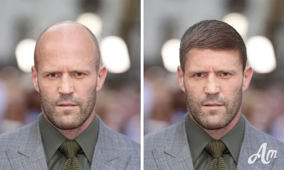 Jason Statham avec des cheveux. | Photo : Getty Images