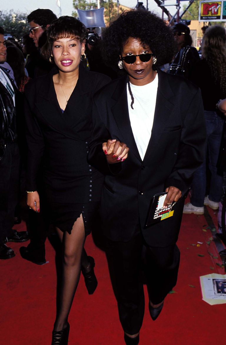 Whoopi Goldberg et sa fille Alex Martin lors des MTV Vidéo Music Awards de 1991 à Los Angeles, Californie | Source : Getty Images