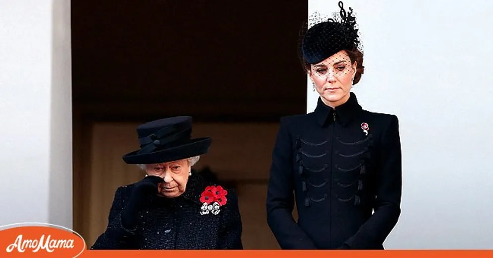 La reine Elizabeth et la duchesse Kate Middleton le 10 novembre 2019 à Londres, en Angleterre | Photo : Getty Images
