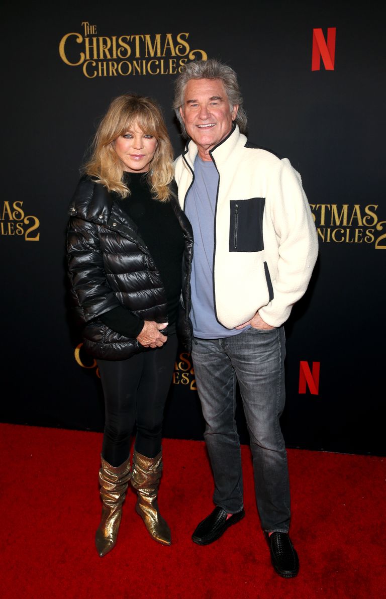 Goldie Hawn et Kurt Russell assistent à l'événement Drive-In de Netflix "The Christmas Chronicles : Part Two" Drive-In Event à The Grove le 19 novembre 2020, à Los Angeles, Californie. | Source : Getty Images