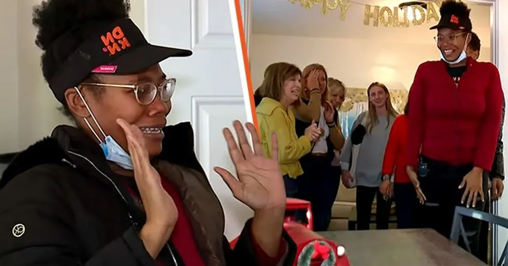 Une employée de Dunkin' a la surprise de recevoir une nouvelle maison grâce à l'un de ses clients | Photo : Youtube/9NEWS