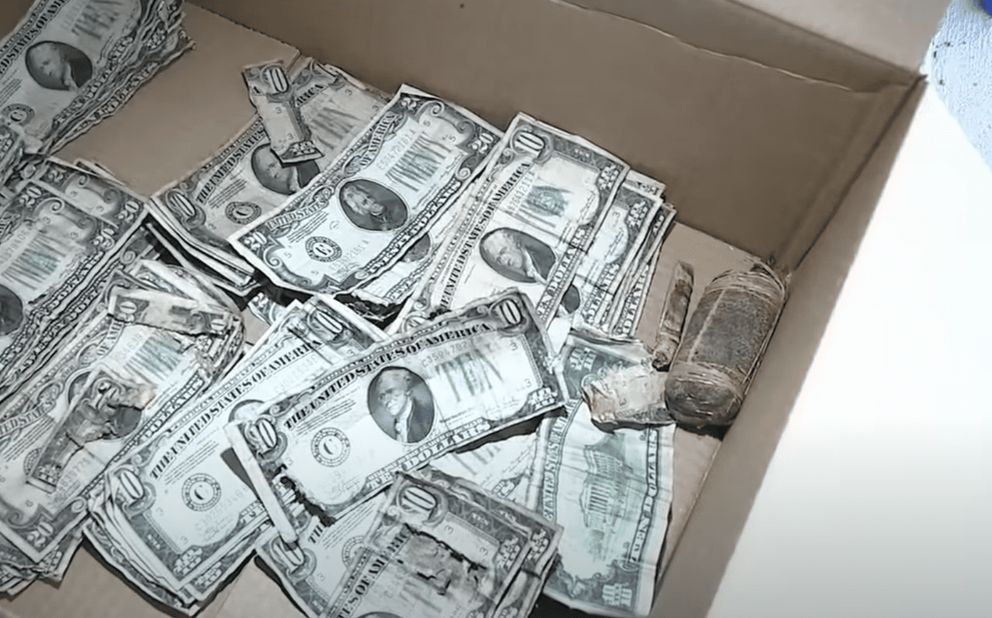 Billetes antiguos. | Foto: youtube.com/FOX 29 Philadelphia