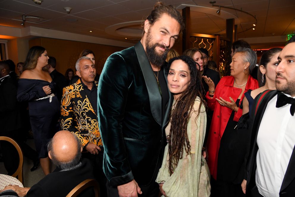 Jason Momoa y Lisa Bonet asisten a la fiesta oficial de HBO tras los Globos de Oro 2020 el 05 de enero de 2020. | Foto: Getty Images
