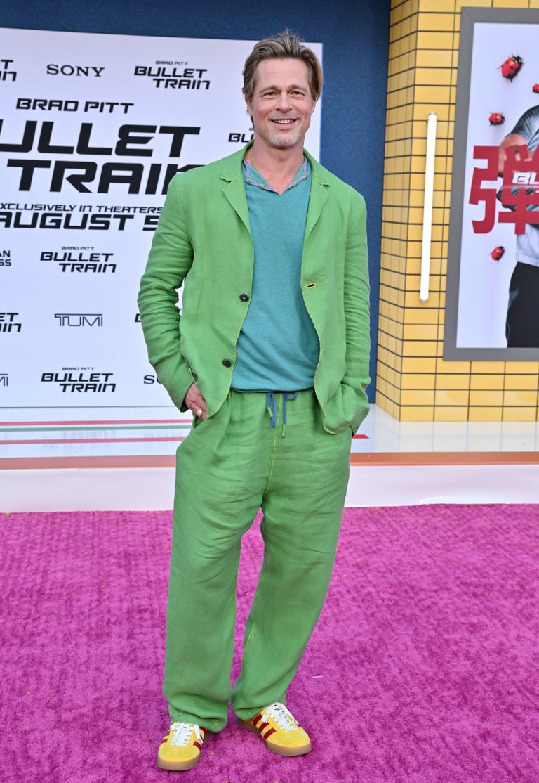 Brad Pitt en el estreno en Los Ángeles de "Bullet Train" en el Regency Village Theatre, el 1 de agosto de 2022 en California. | Foto: Getty Images