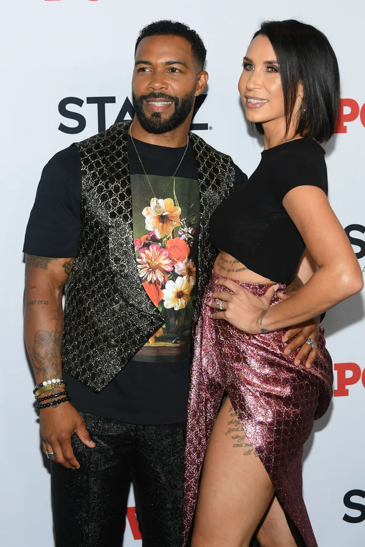 Omari Hardwick and Jennifer Pfautch at the "Power" final season world premiere in August 2019. | Photo: Getty Images