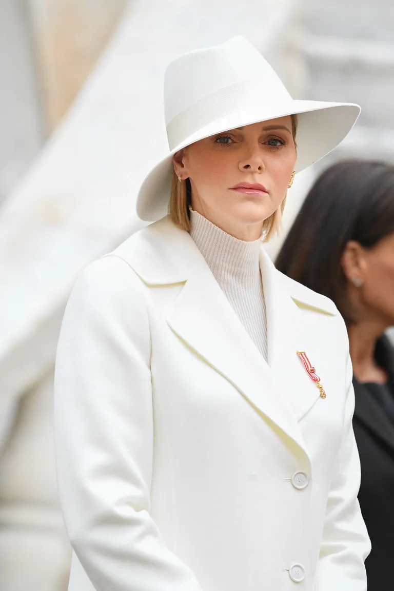 La princesse Charlène de Monaco assiste aux célébrations de la fête nationale de Monaco au Palais de Monaco, le 19 novembre 2019 | Source : Getty Images