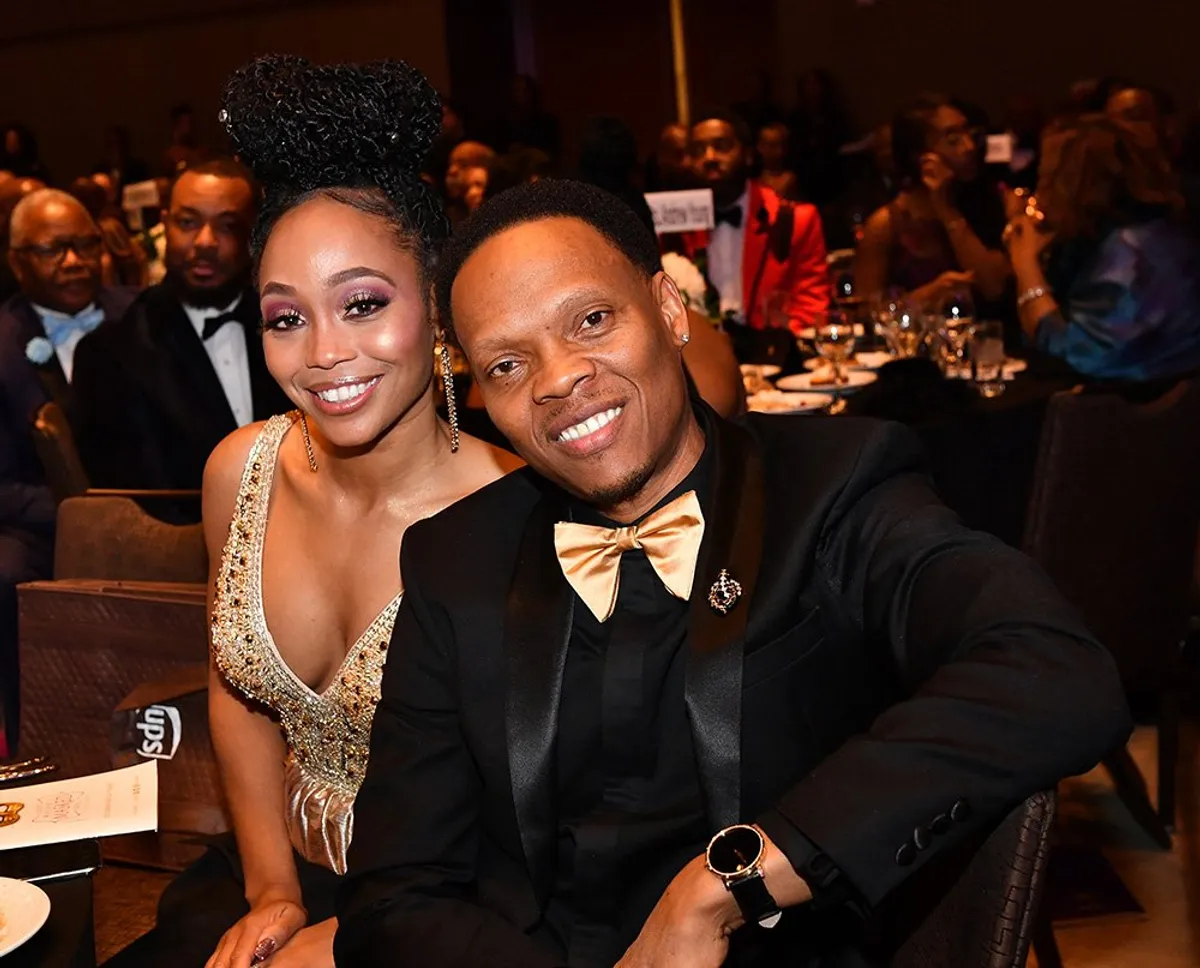 Shamari Fears and Ronnie DeVoe at the 36th Annual Atlanta UNCF Mayor’s Masked Ball on December 21, 2019 in Atlanta, Georgia. | Photo: Getty Images
