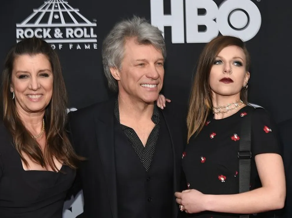Dorothea Hurley, Jon Bon Jovi, et leur fille Stephanie au Public Auditorium le 14 avril 2018 à Cleveland, Ohio. | Source : Getty Images