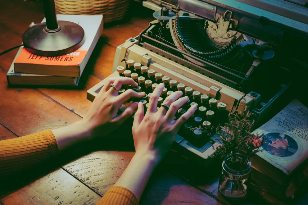 Máquina de escribir. | Foto: Pexels