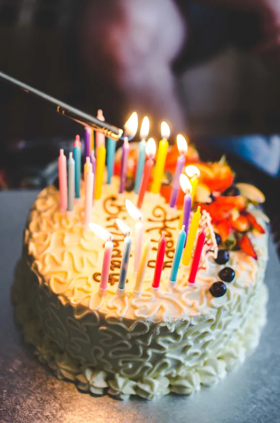 Pastel de cumpleaños. | Foto: Unsplash