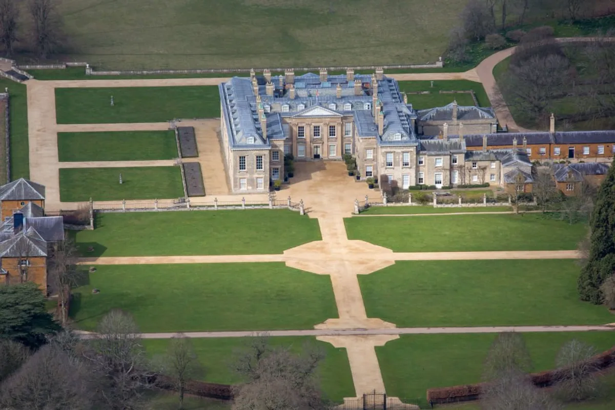 Vista aérea de Althorp, el hogar de Diana Spencer .| Foto: Getty Images