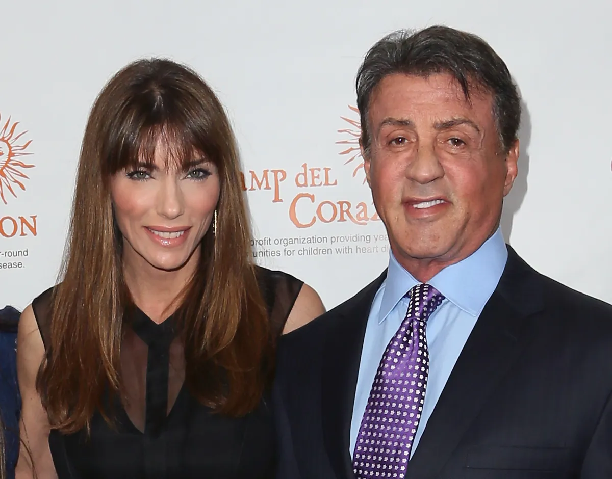 Sylvester Stallone and wife Jennifer Flavin at Camp del Corazon's 11th Annual Gala del Sol at the Ray Dolby Ballroom at Hollywood & Highland Center on April 19, 2014 | Photo: Getty Images