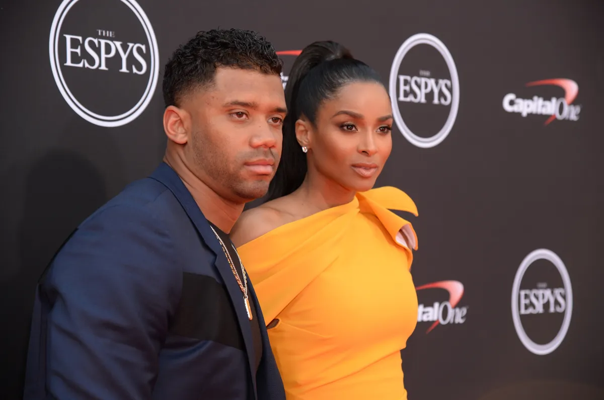 Ciara and Russell Wilson at the ESPY Awards Red Carpet Show at Microsoft Theater in Los Angeles, California on July 18, 2018 | Photo: Getty Images