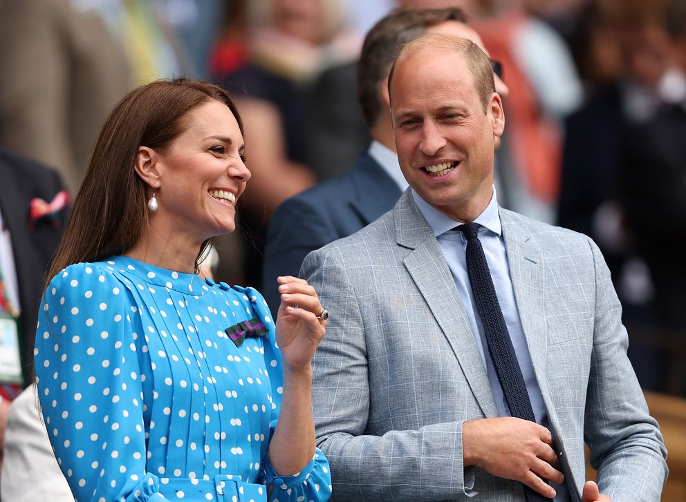 Catherine, princesse de Galles, et le prince William, prince de Galles, regardent depuis la loge royale la victoire du Serbe Novak Djokovic, le 5 juillet 2022, à Londres, en Angleterre. | Source : Getty Images
