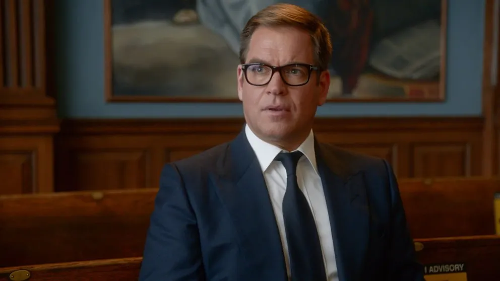 Michael Weatherly en el rodaje de 'Bull'. | Foto: Getty Images